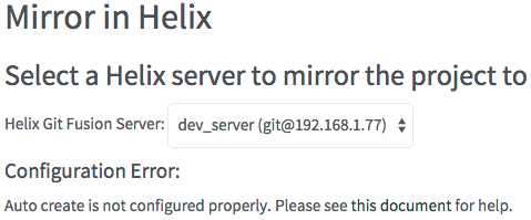 Mirror in Helix Issue