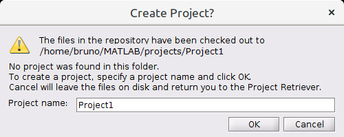 Image of the Create Project dialog