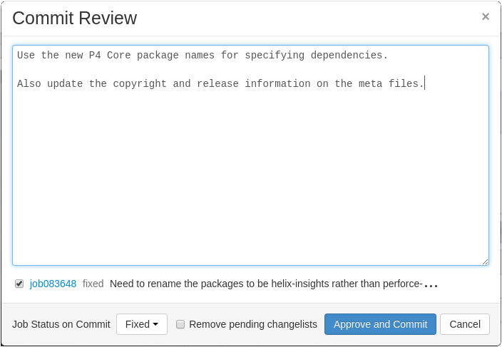 Commit Review Dialog image