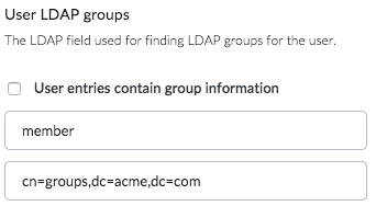 LDAP groups