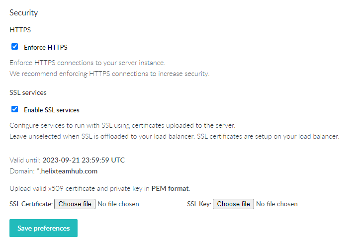 Configuring HTTPS and SSL