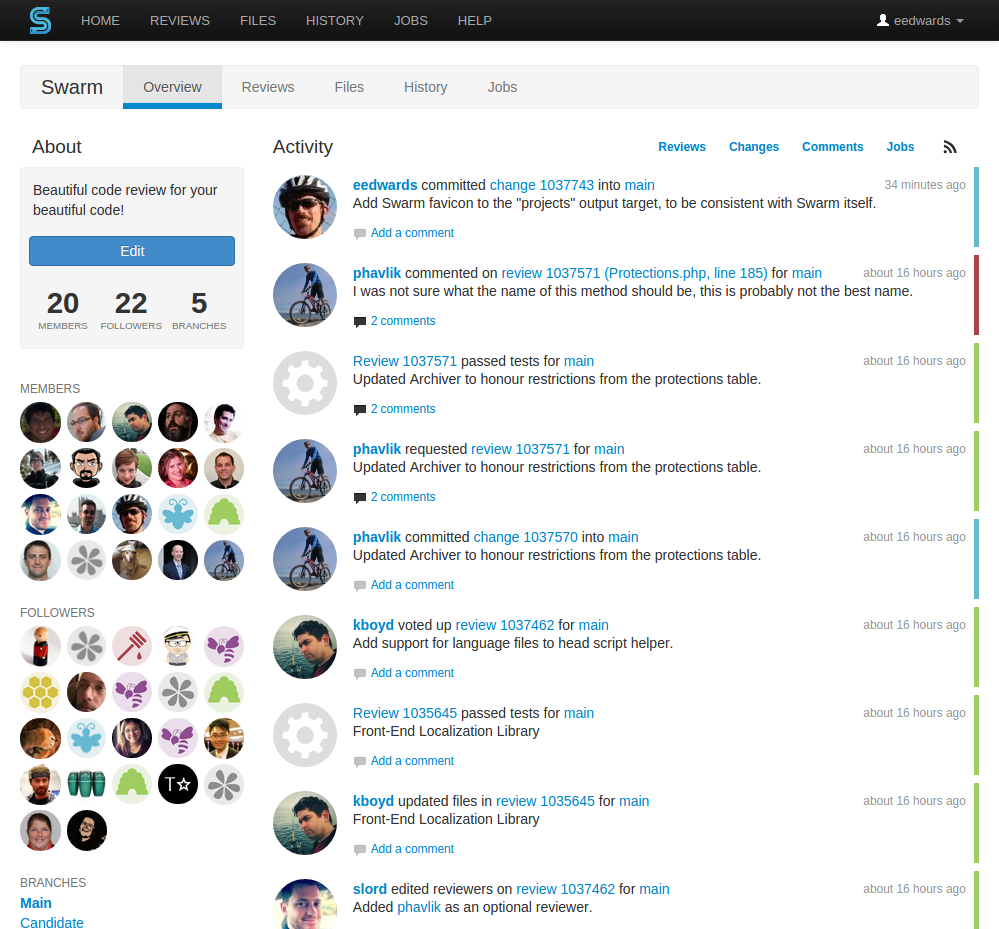 The Project page