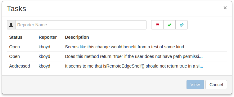 Task list button.
