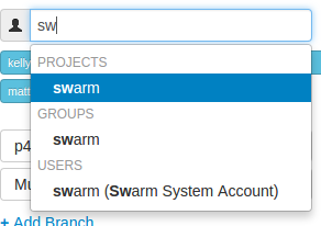 Auto-suggesting members