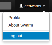 Logout selected