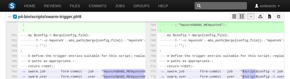 Show Whitespace enabled