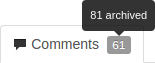 Drop-down menu for flagging a comment as a task.