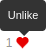 A comment about to be unliked