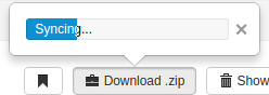 Syncing files for compression