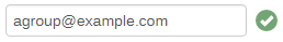 Valid email format image