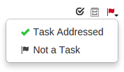 Drop-down Menu for Open Tasks Image of Drop-down Menu for Open Tasks