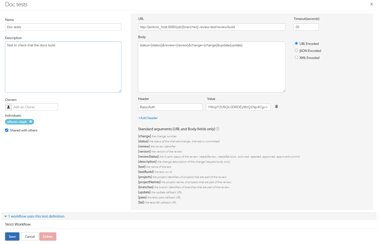Test Settings image
