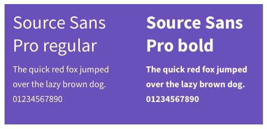 Source Sans Pro sample