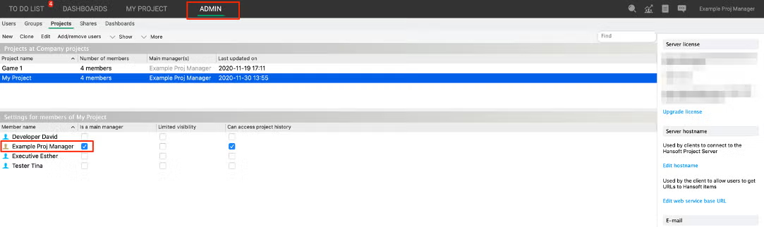 Helix Plan create a project screenshot.