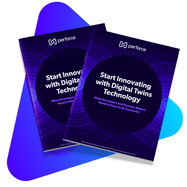 Cover of the Digital Twins ebook from Perforce