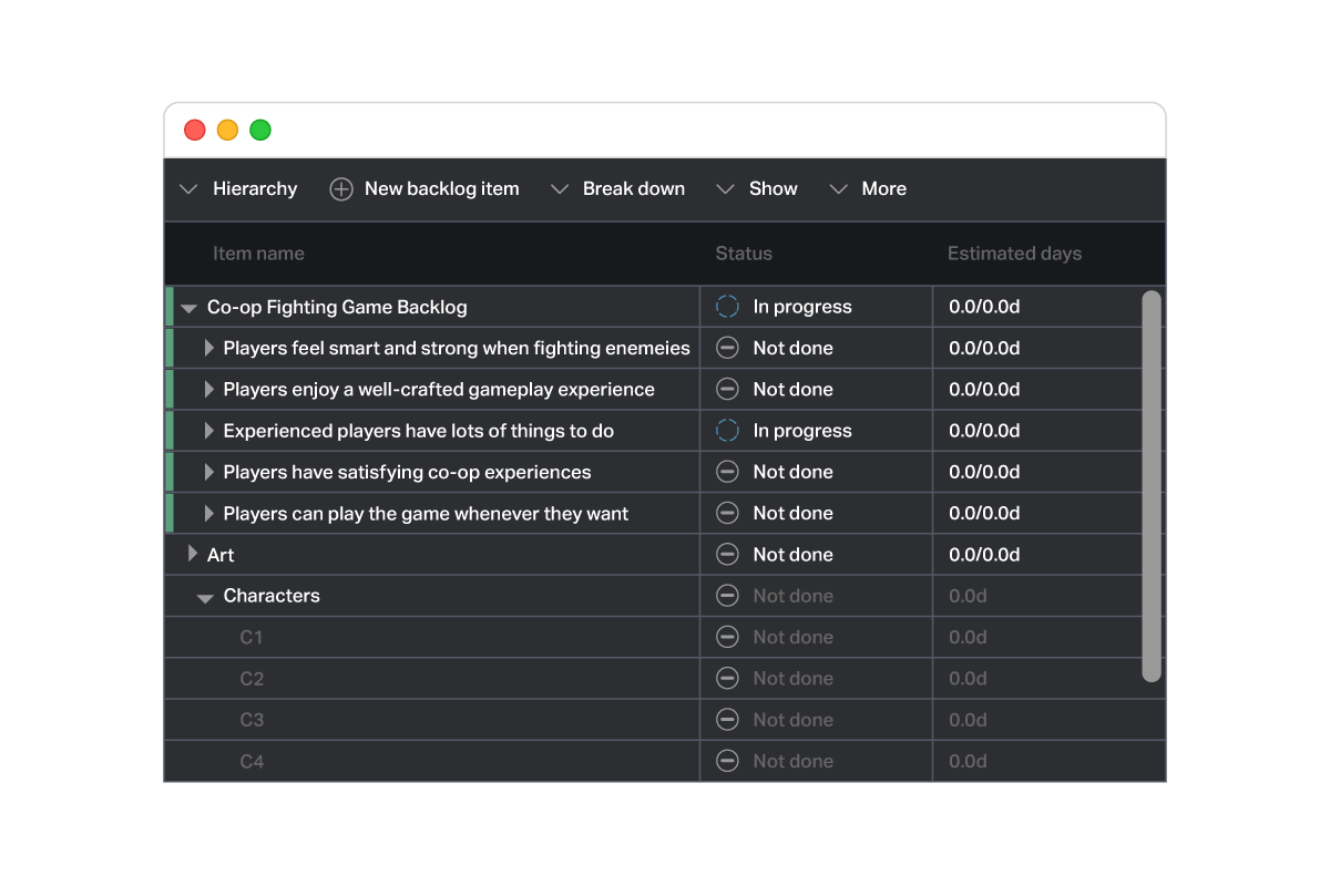P4 Plan screenshot.