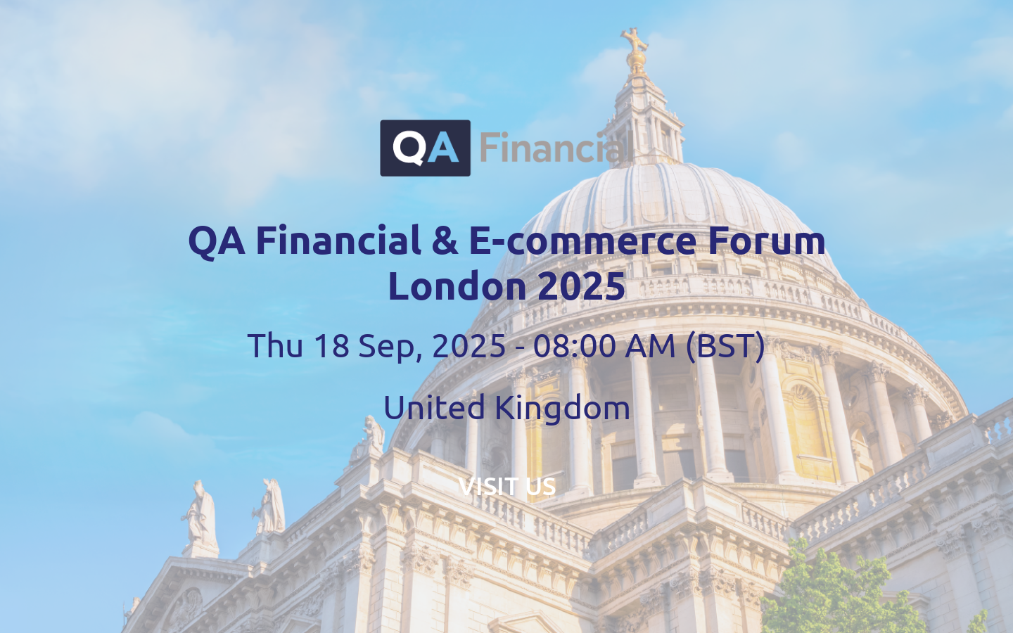 <span>QA Financial & E-commerce Forum London </span>
