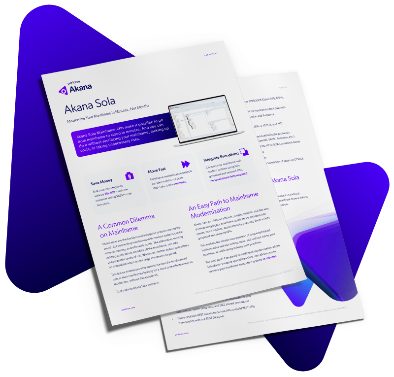 Akana Sola datasheet mockup.