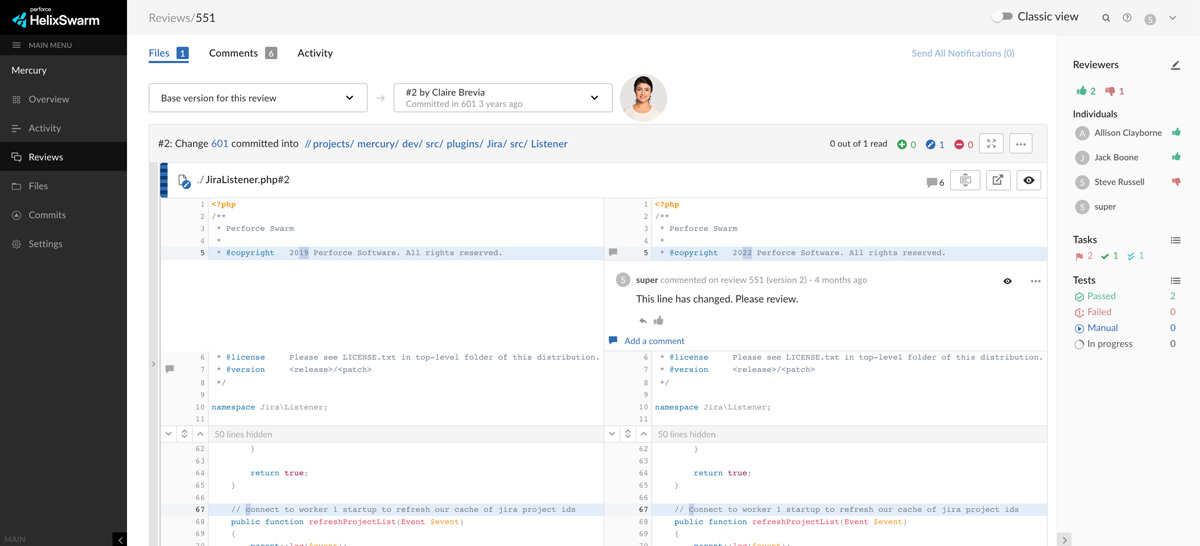 p4 code review