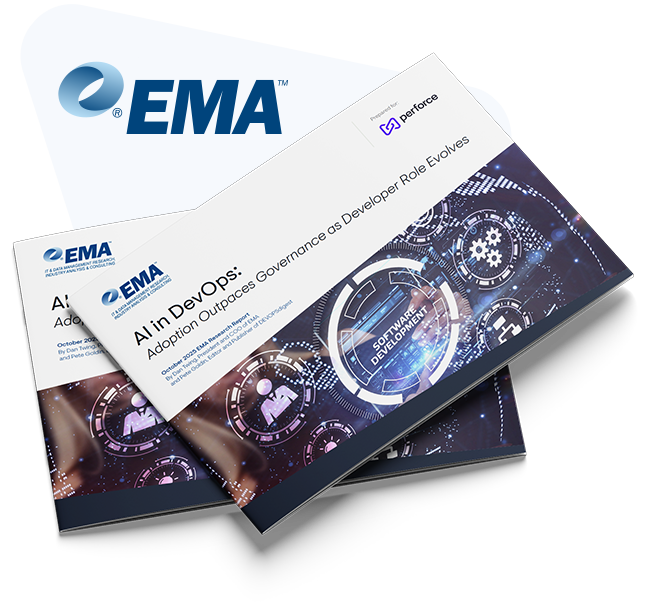 Two 3D mockups of the EMA report cover stacked and overlapping