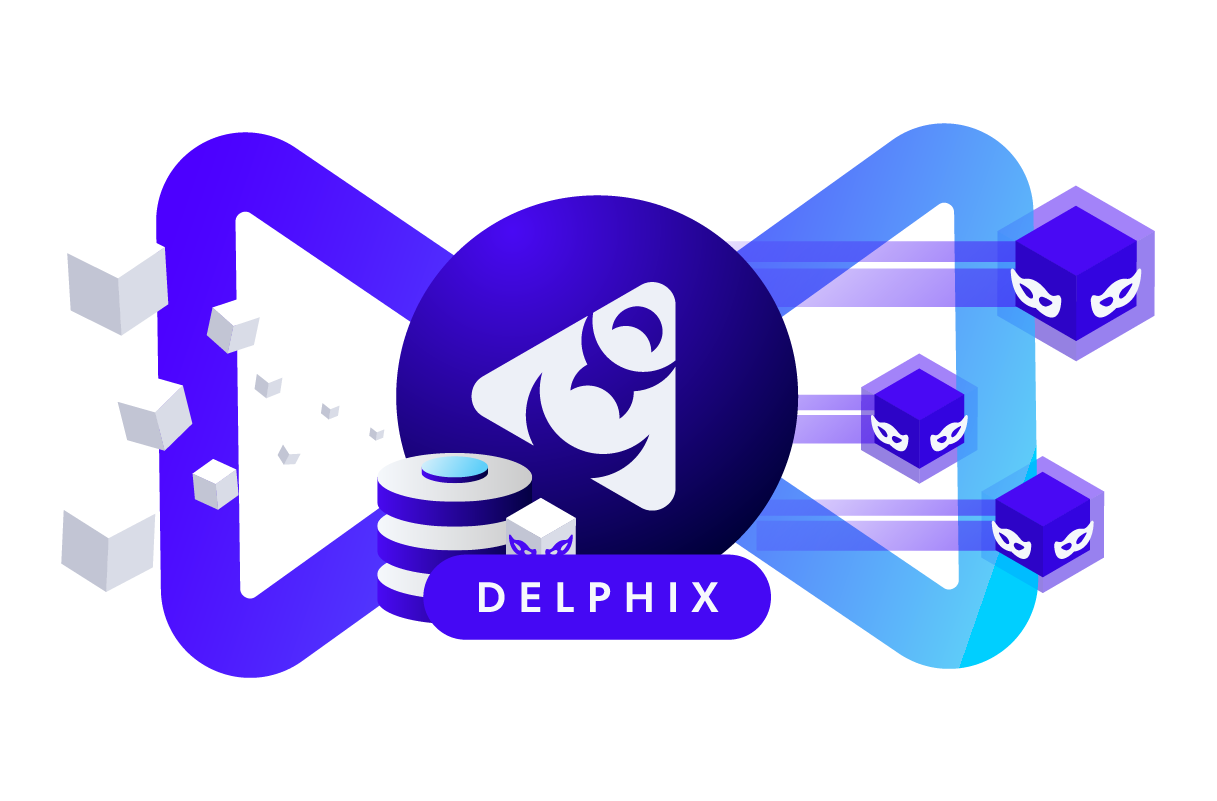 Delphix data platform diagram.