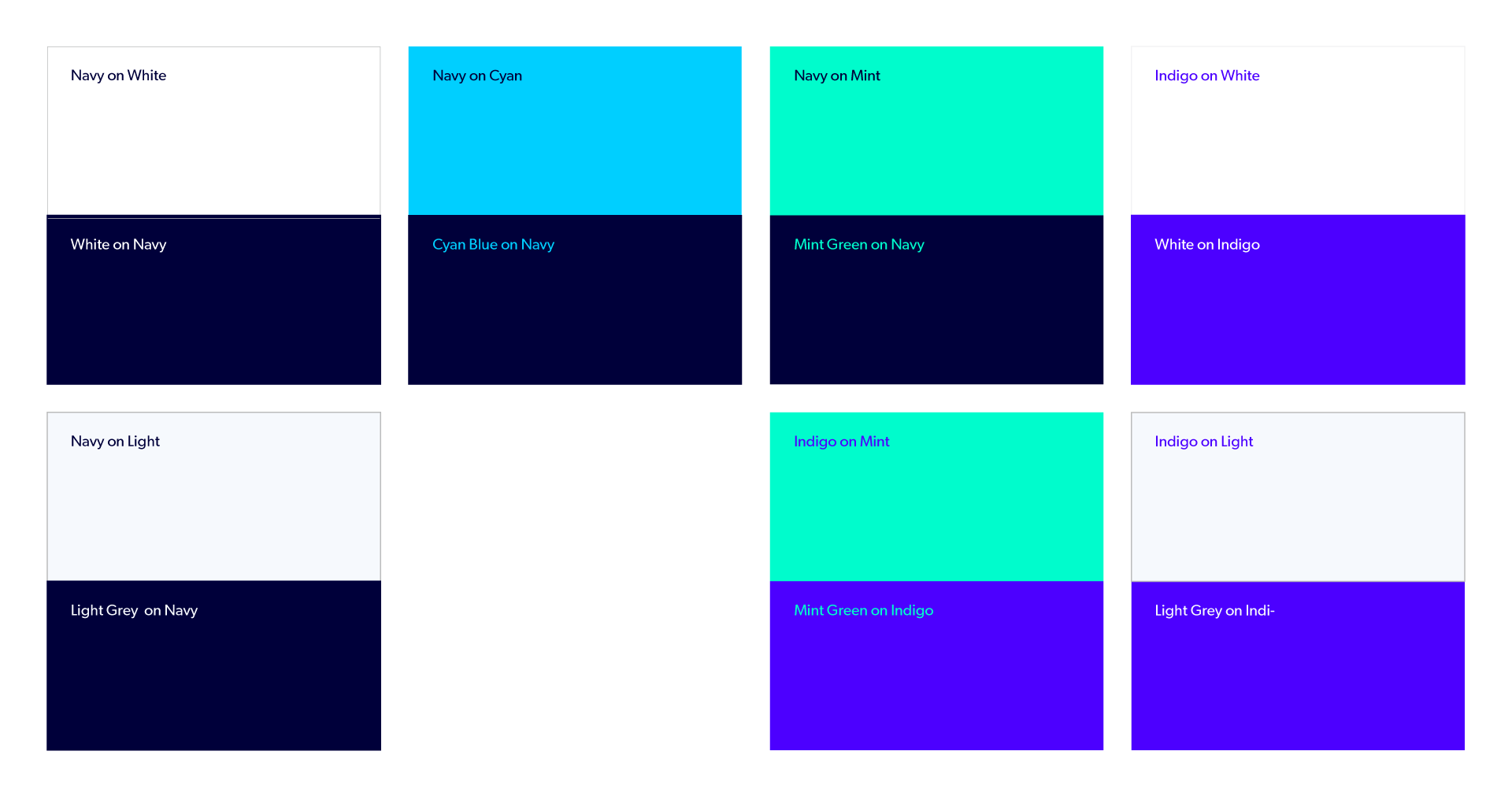 Perforce accessible color combinations.