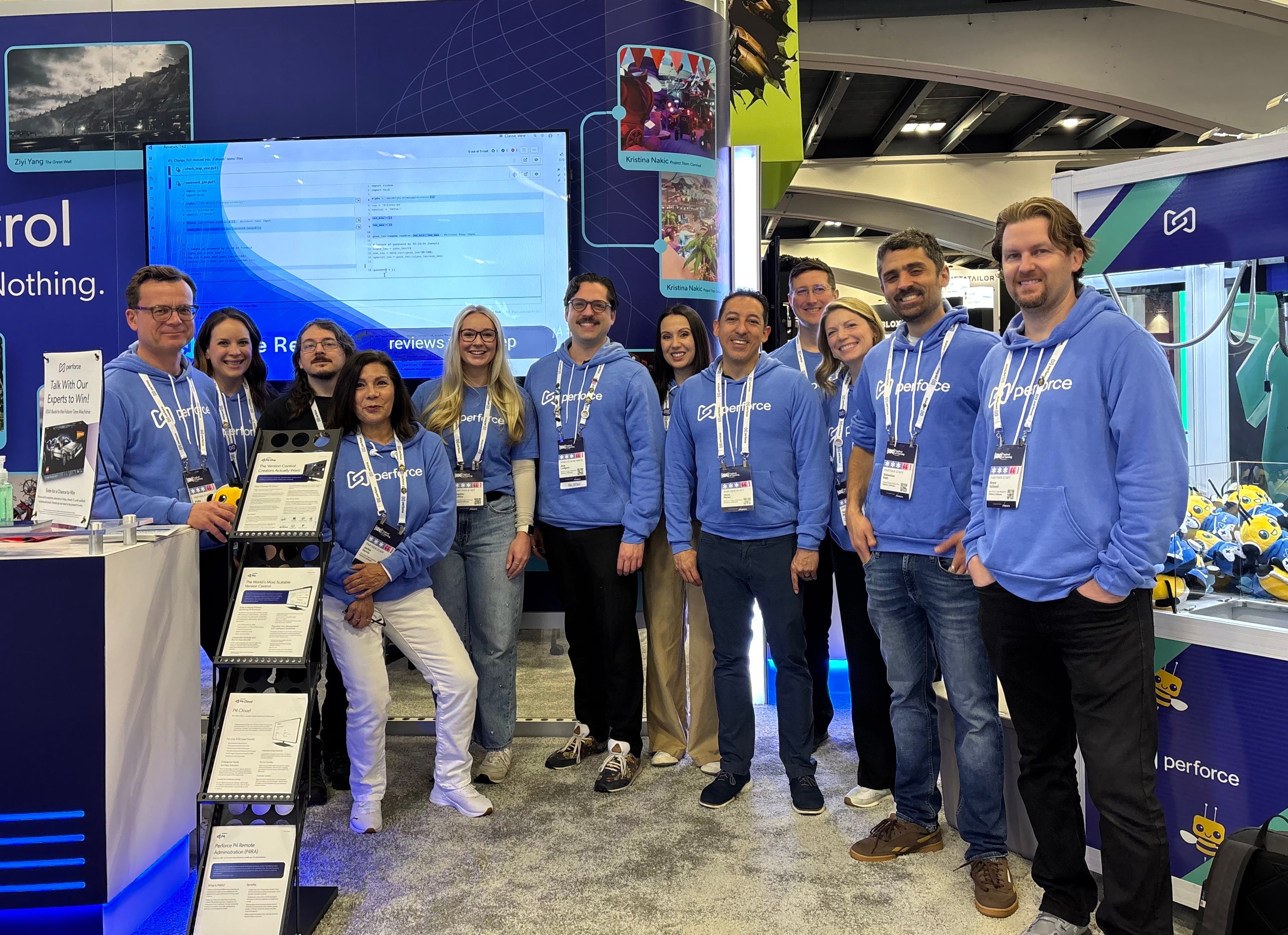 Perforce booth staff at GDC 2026