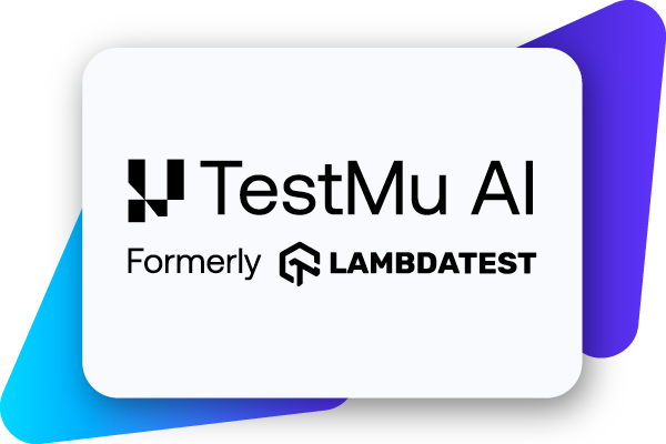 TestMu AI logo.