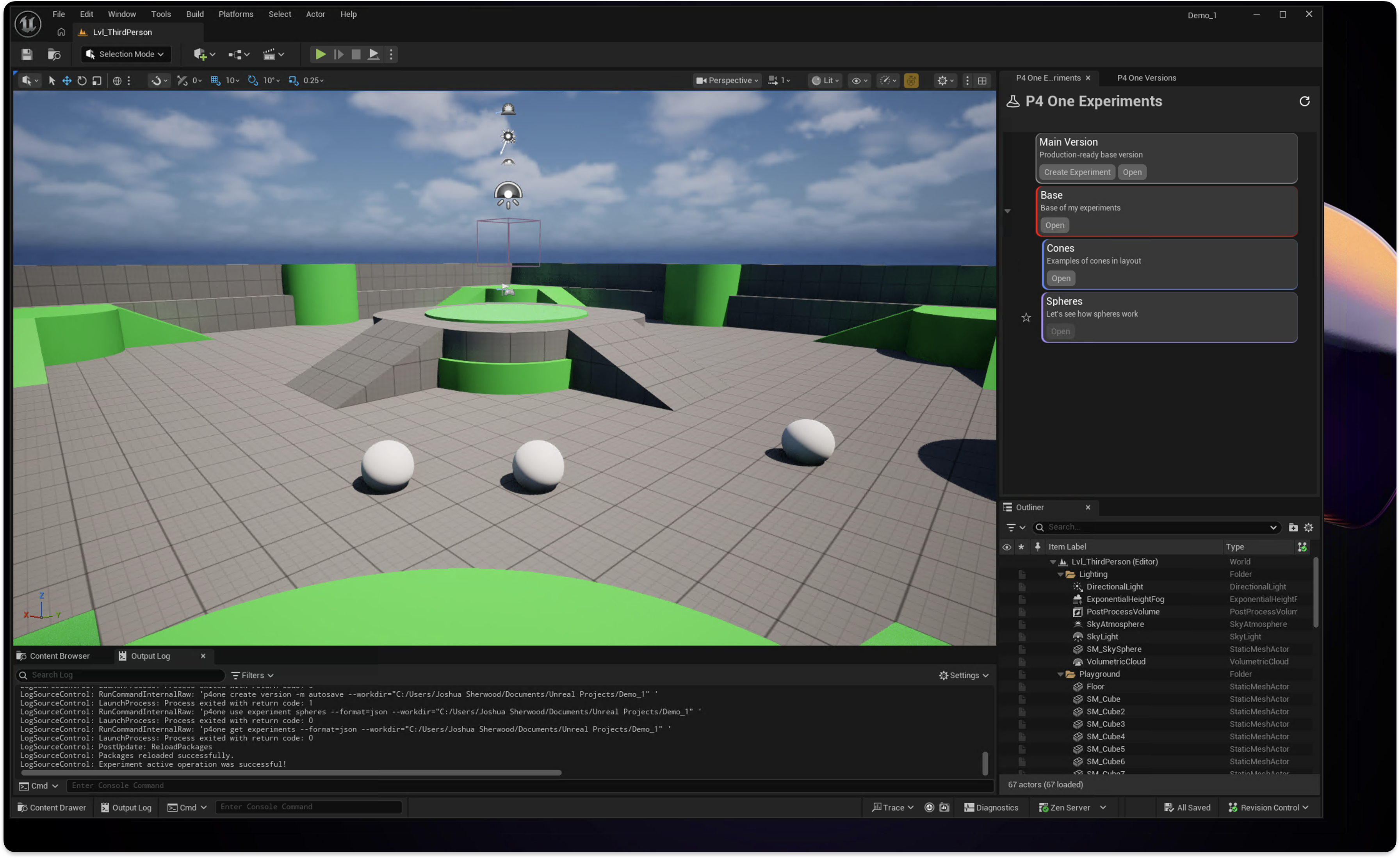 P4 One Experiments Unreal Engine Plugin