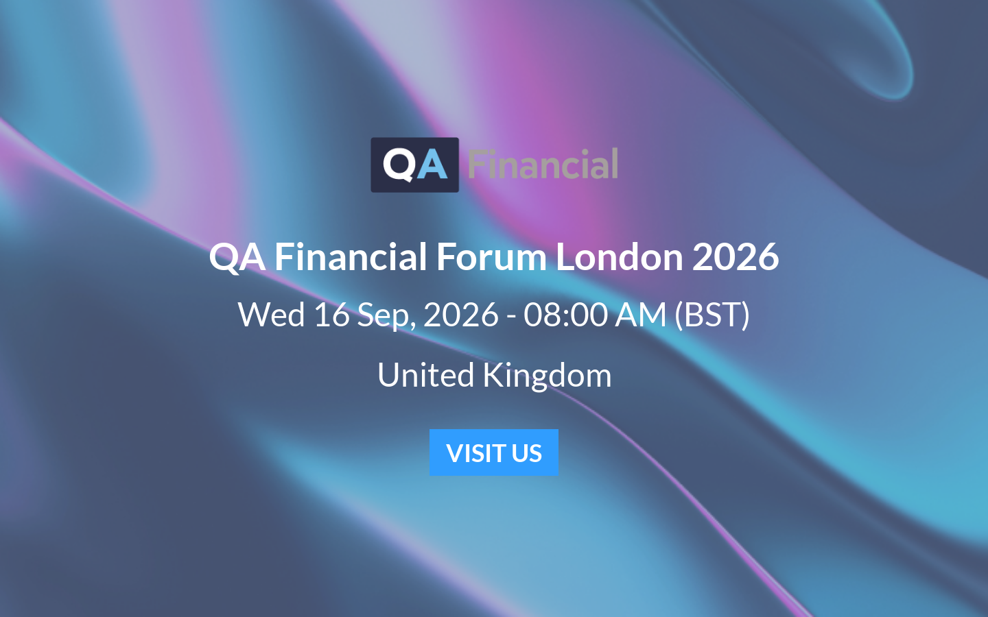 The QA Financial Forum London 2026