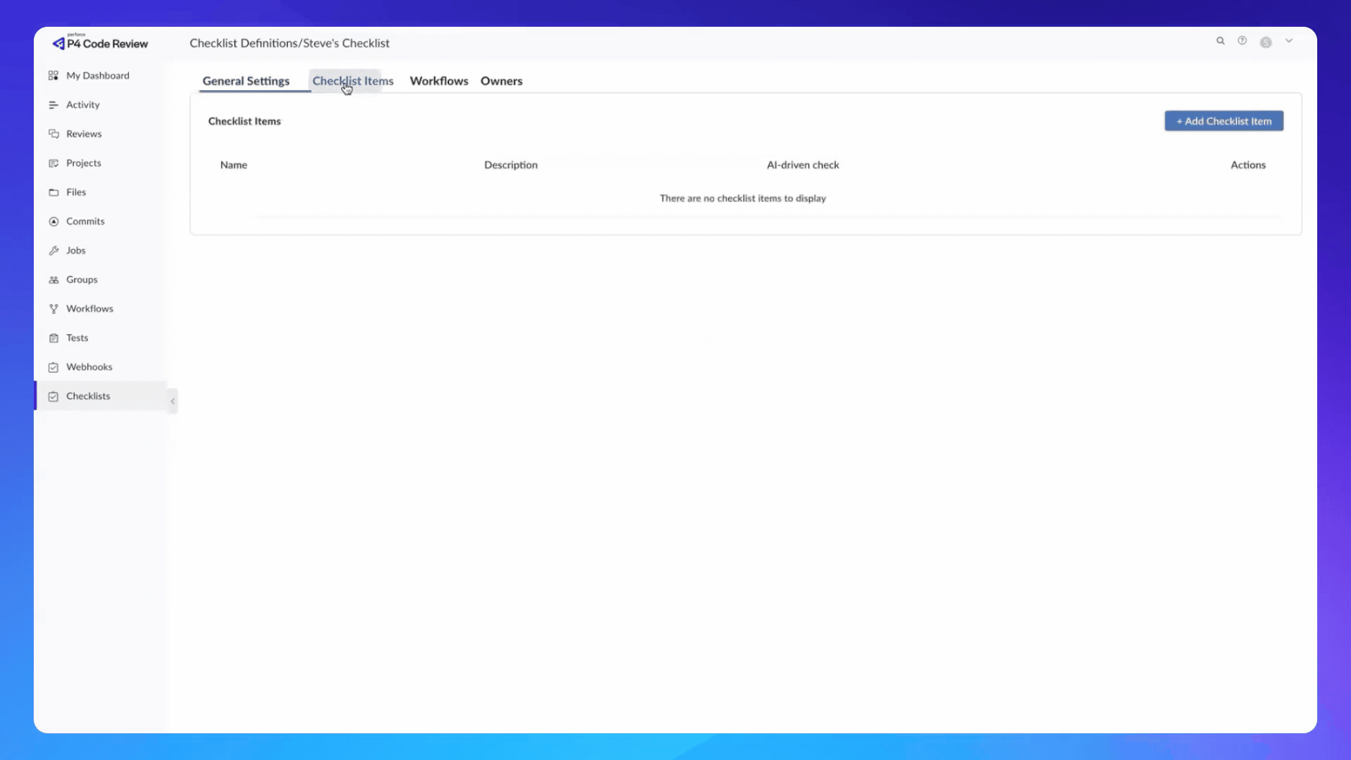P4 Code Review Checklists