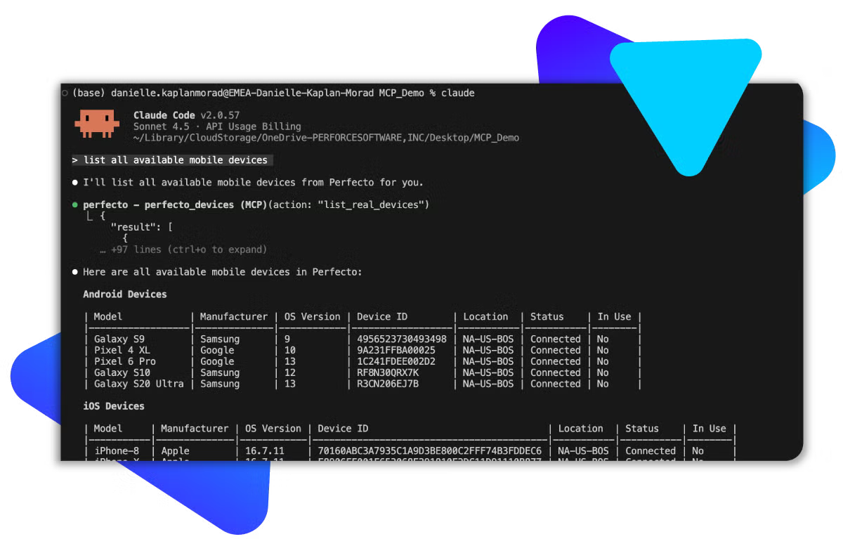 A computer screen displaying a terminal window with code and a table of data.