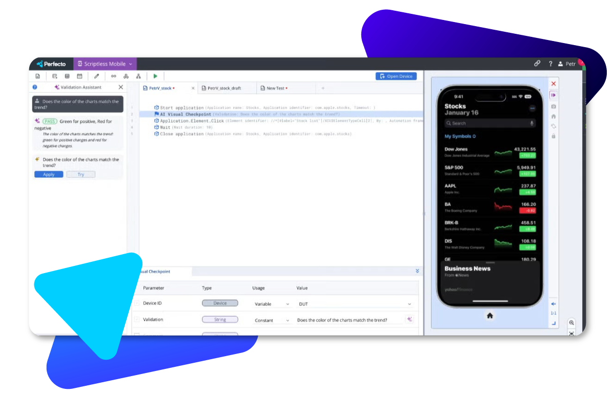 A computer screen showing a messaging or email application with a blue arrow cursor, alongside a smartphone with a health or fitness app displaying data.