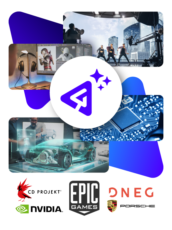 Industry photos surrounding the P4 icon.