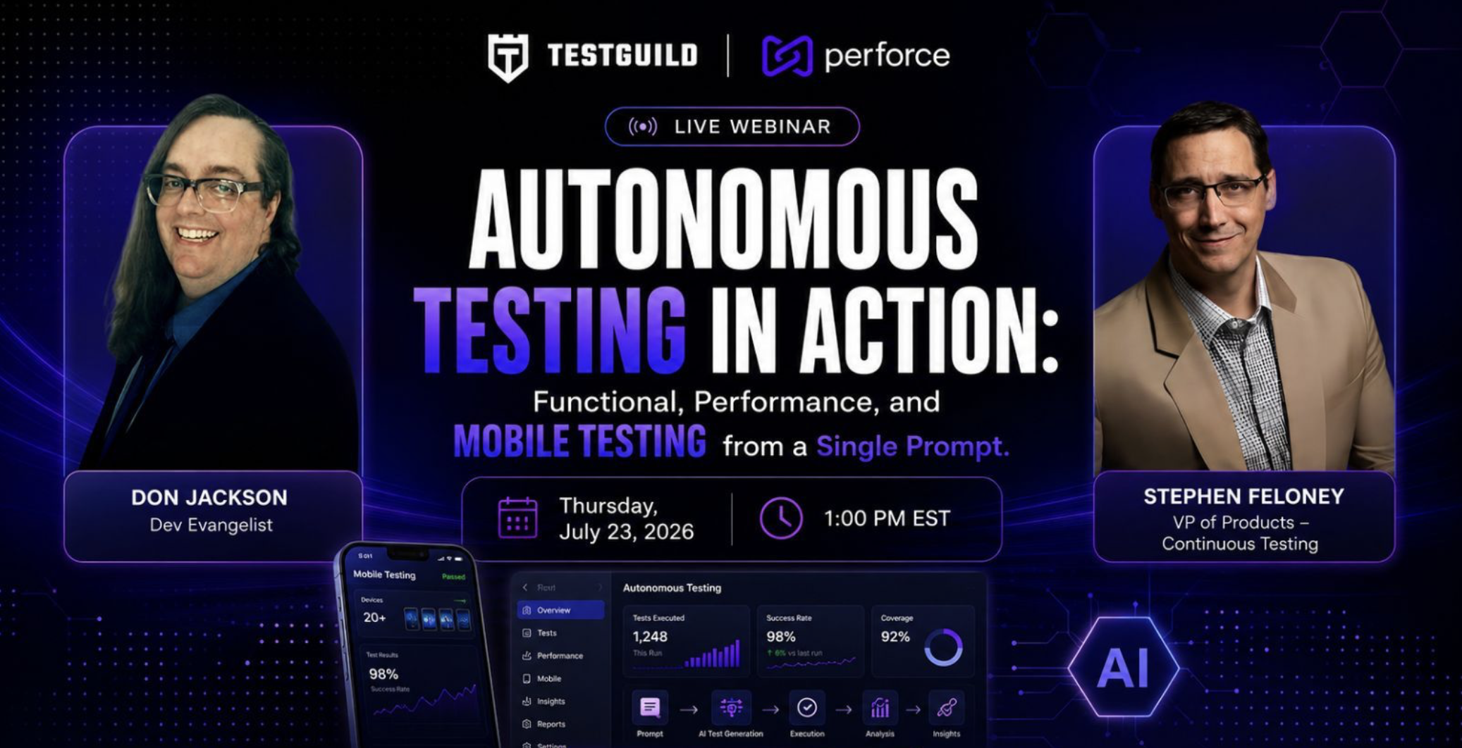 Autonomous Testing in Action: Functional, Performance, and Mobile Testing from a Single Prompt