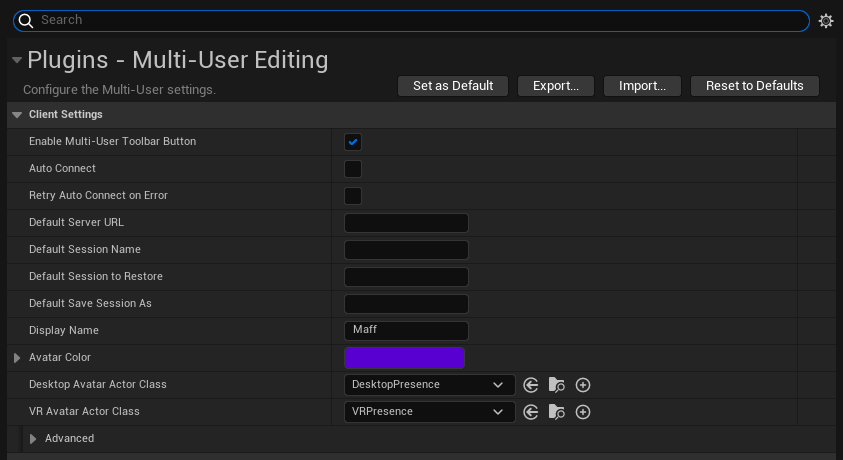 Optional Step -- Setup Avatar