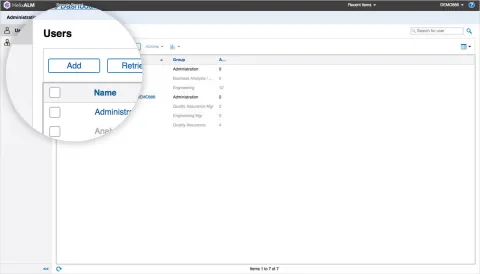 Getting started with Helix ALM, how to add a user.