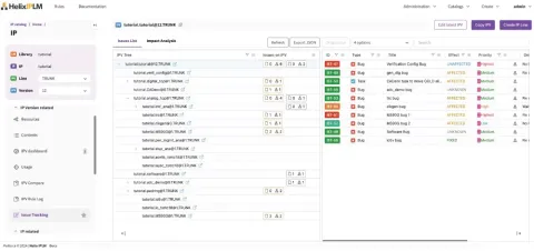 Screenshot of HelixIPLM for Jira integration
