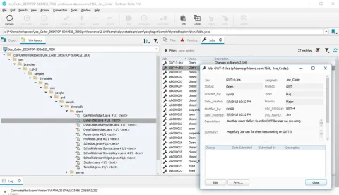 Sync Jira work items with Helix Core jobs.