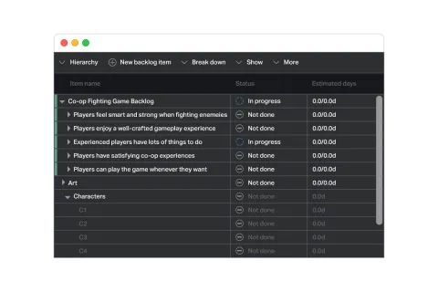 P4 Plan screenshot.