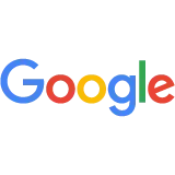Google logo with colorful letters on a white background.