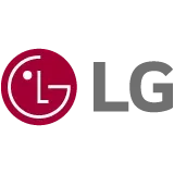 LG logo in red circle next to gray "LG" text